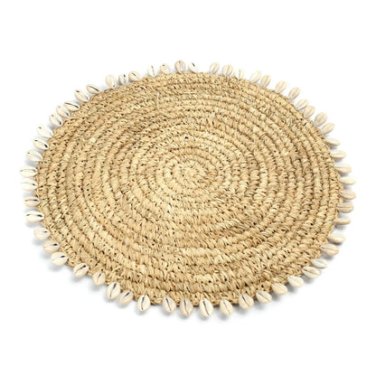 Das Raffia Muschel-Platzdeckchen - Natur