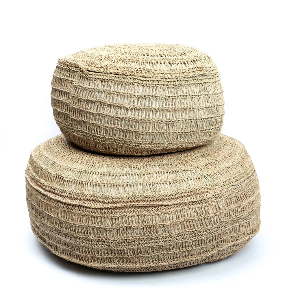 Der Seegras-Pouf - Rund - 60