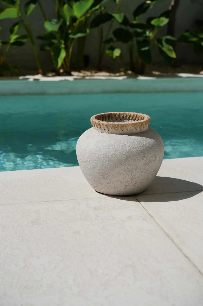 Die Styly Vase - Beton Natur - L