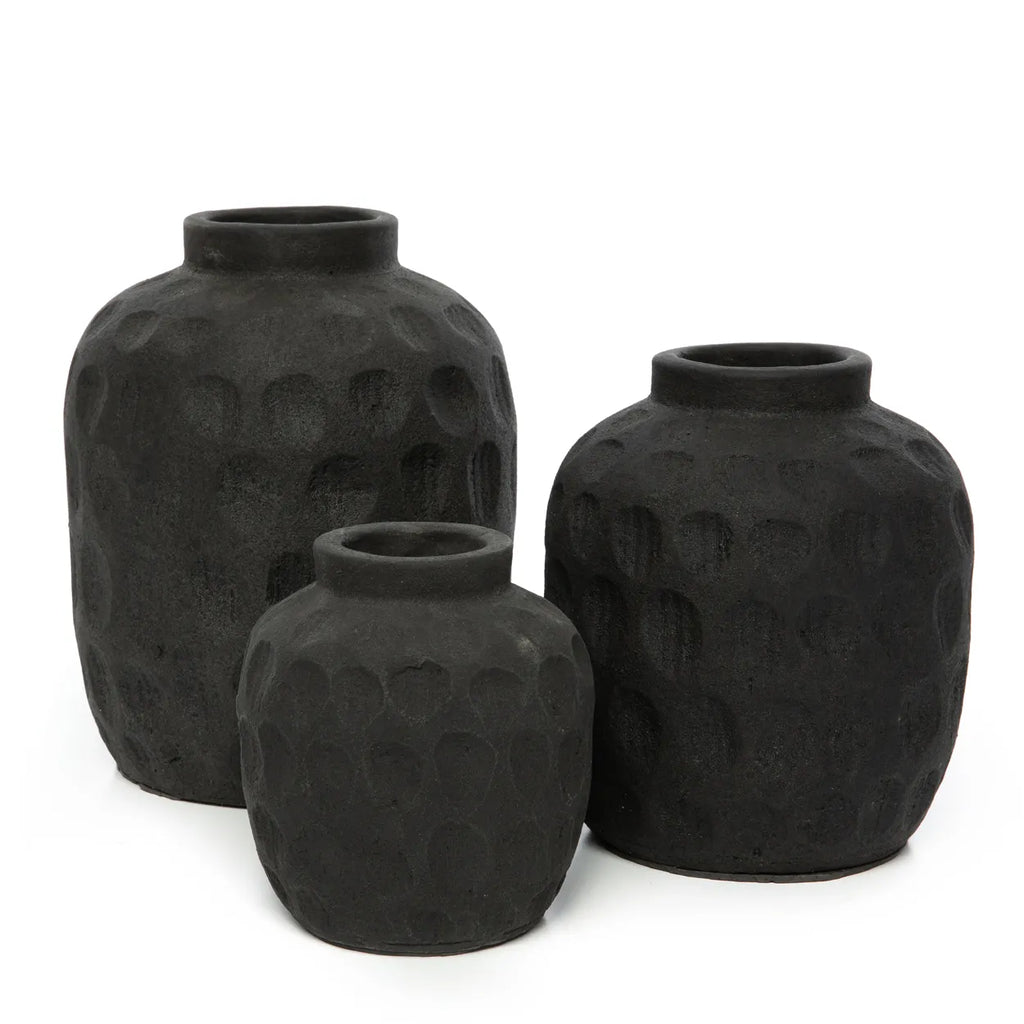 Die Trendy Vase - Schwarz - S