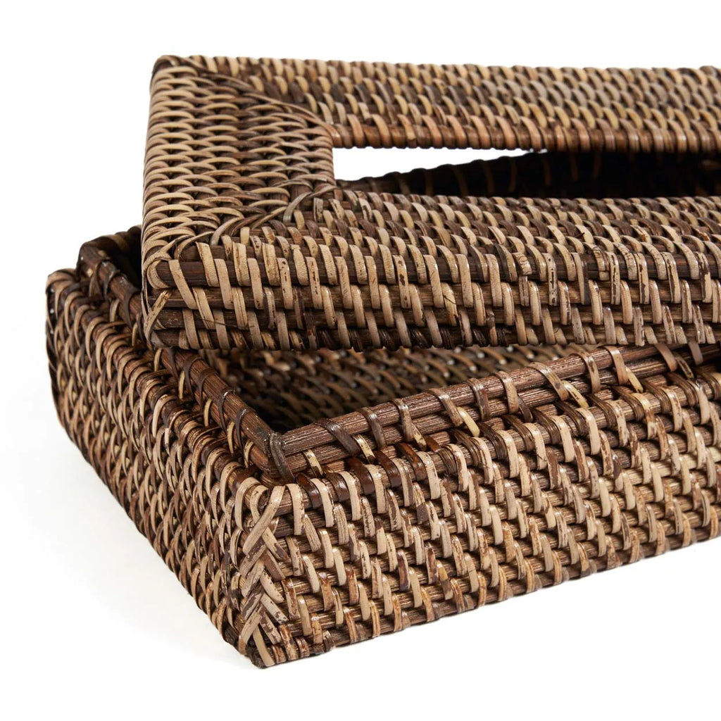 Die Rattan Classic Tissue Box - Naturbraun